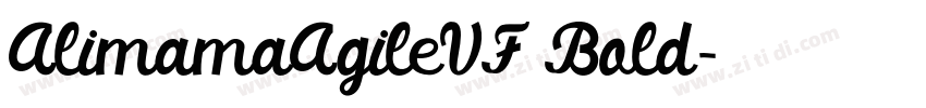 AlimamaAgileVF Bold字体转换